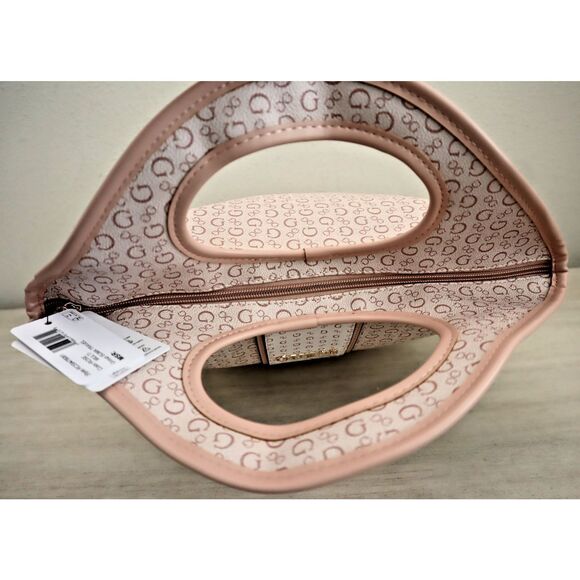 Guess RCS9478081 Rose Multi Monogram Suma Travel Insulated Cutout Lunch Tote - Picture 5 of 7